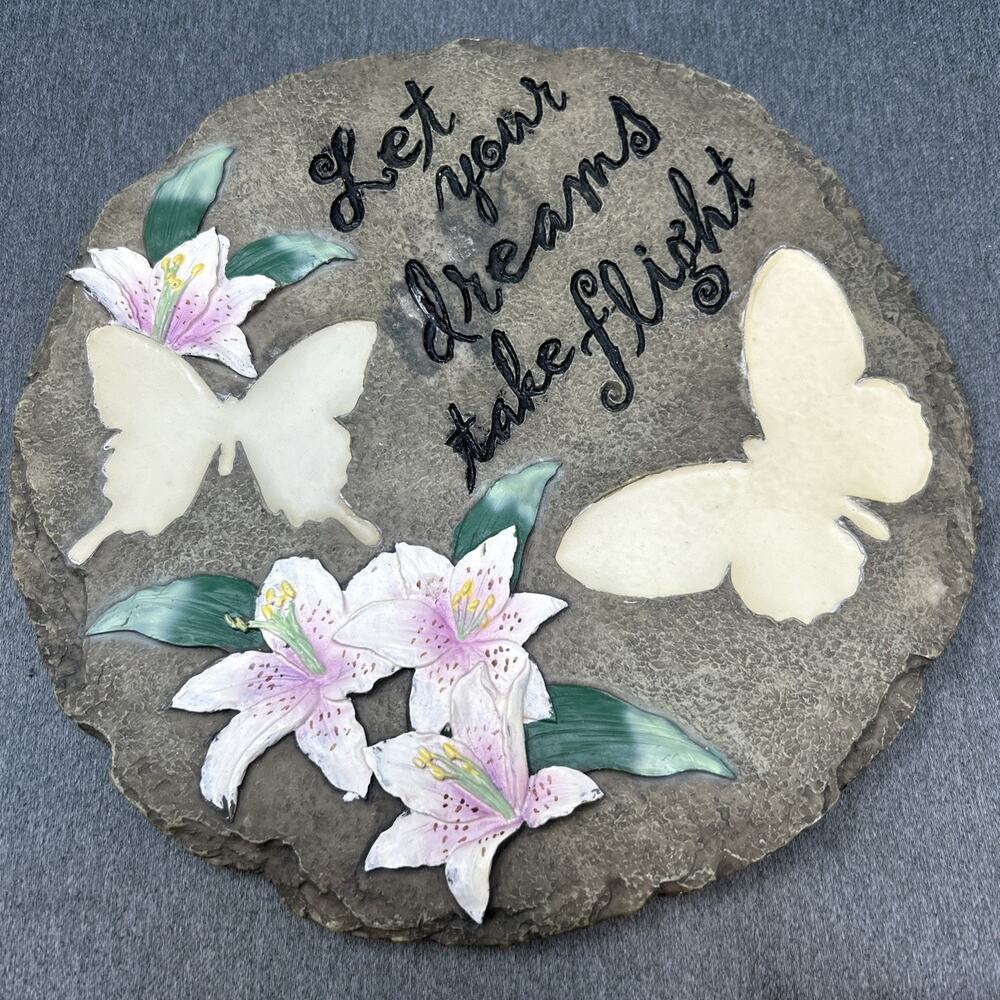 Spoontiques Let Your Dreams Take Flight Butterfly Lily Stepping Stone
